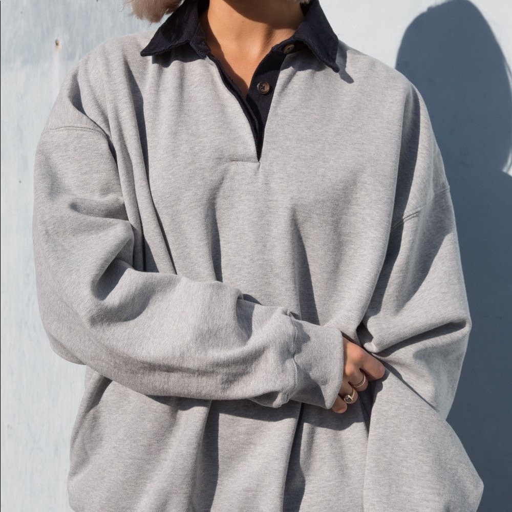oversized brandy crew neck